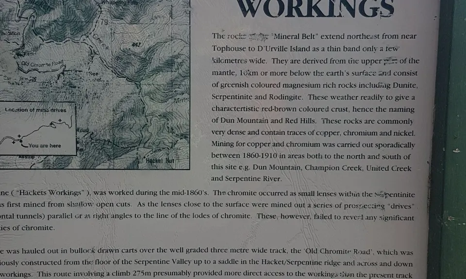 Hacket Chromite Mine Loop, Tasman
