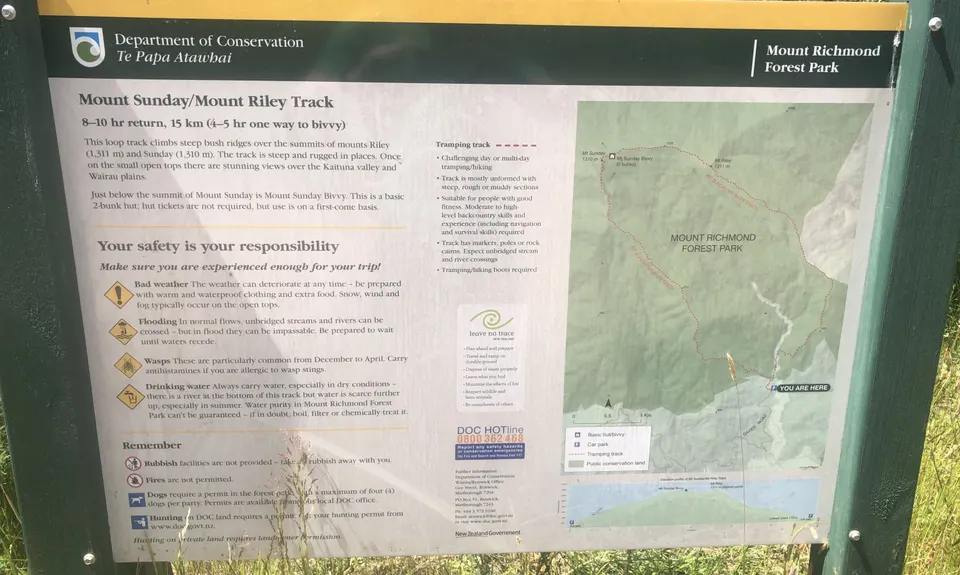 Mt Sunday - Mt Riley Loop, Marlborough