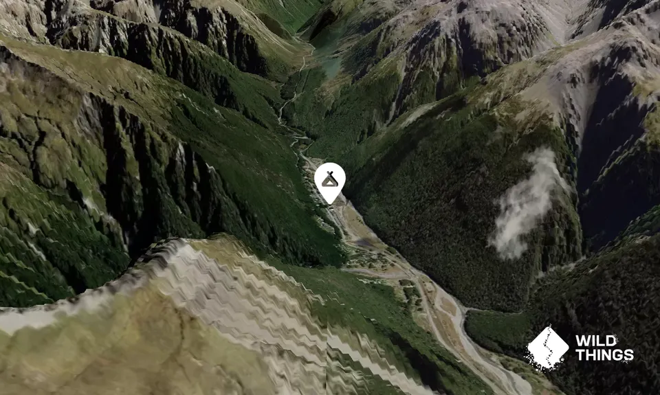 Avalanche Creek Shelter Campsite