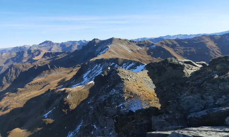 Ridging Ross Spur , Otago