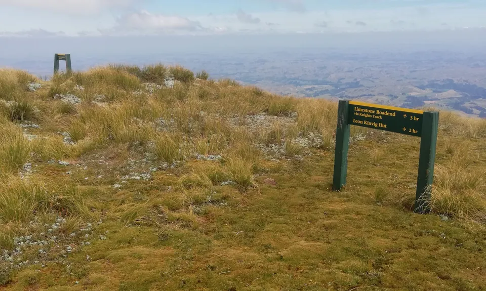 Knights - Shorts loop track with Toka peak, Manawatu - Wanganui