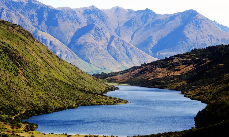 Moke Lake from Mt.Crichton, Otago