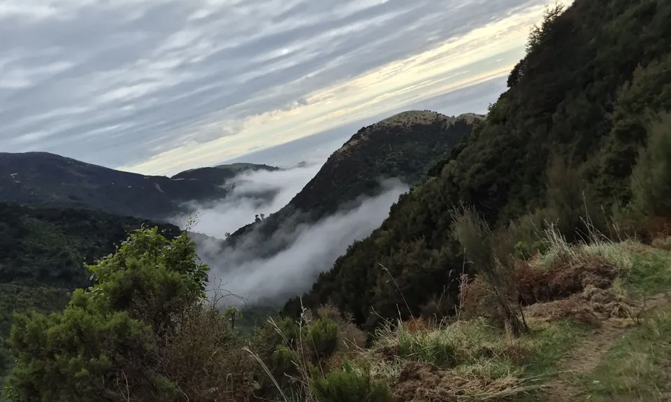 Okiwi Bay and the hills beyond, Canterbury