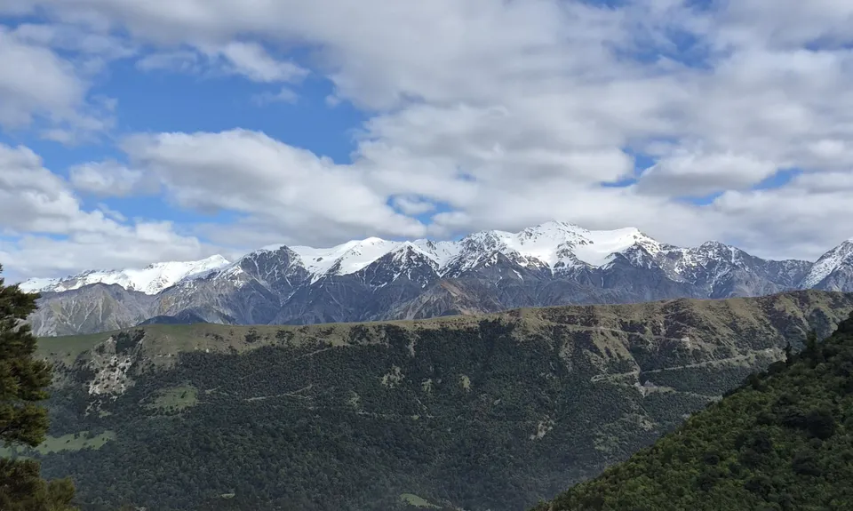 Okiwi Bay and the hills beyond, Canterbury