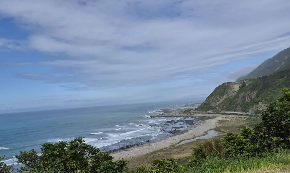 Okiwi Bay and the hills beyond, Canterbury