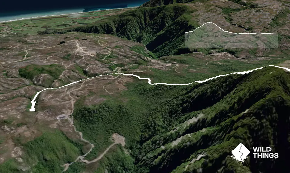 Myra's Track plus a bit, West Coast