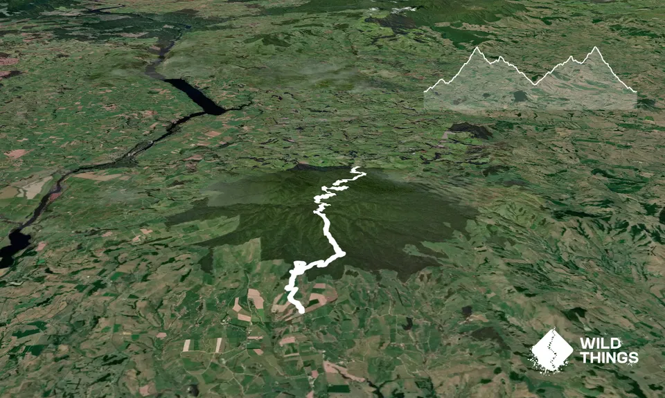 Over and back on the Wairere Traverse, Waikato
