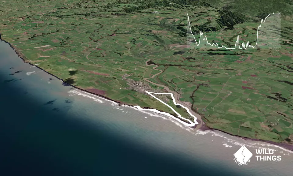 Mana Bay- Patea river and beach, Taranaki