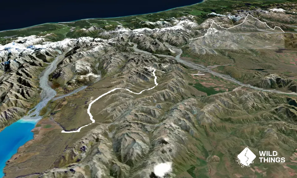 Two Thumb Track, Rangitata to Round Hill Ski-field., Canterbury