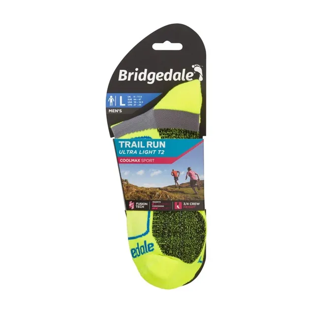 Bridgedale Men's Trail Run Ultra Light T2 Coolmax Sport